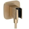 Hansgrohe Fixfit - Muuraansluitbocht Met Handdouchehouder, Geborsteld Brons 26887140