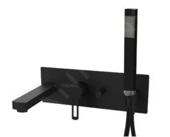 Paffoni Ringo - Inbouw Badkraan, Met Toebehoren En Inbouwdeel, Mat Zwart RIN001NO