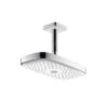 Hansgrohe Raindance Select E - Hoofddouche 300 Mm 2jet Plafondbevestiging 100 Mm, Wit/chroom 27384400