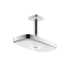 Hansgrohe Raindance Select E - Hoofddouche 300 Mm 2jet Plafondbevestiging 100 Mm, Wit/chroom 27384400