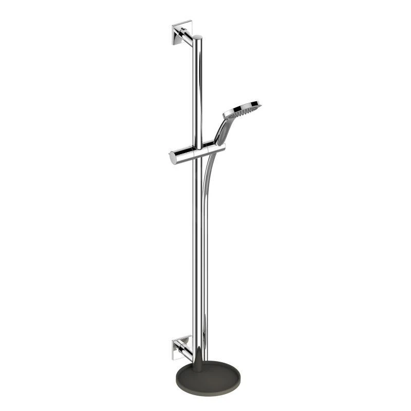 Keuco IXMO - Set Van Solo Douchekop, Houder, Stang En Slang, Chroom/zwartgrijs 59587010912 4 Keuco IXMO - Set Van Solo Douchekop, Houder, Stang En Slang, Chroom/zwartgrijs 59587010912 - Afbeelding 4