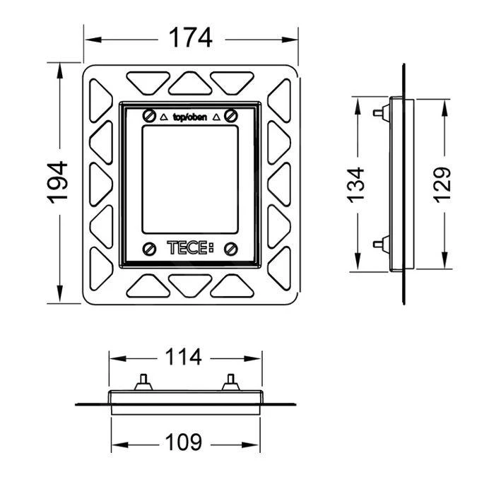 Tece TECEloop - Montageframe Voor Vlakke Inbouw Voor Urinoirbediening, Wit 9242646 2 Tece TECEloop - Montageframe Voor Vlakke Inbouw Voor Urinoirbediening, Wit 9242646 - Afbeelding 2