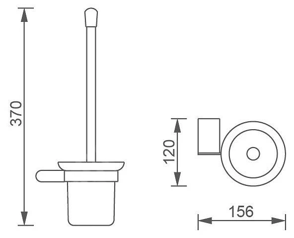 Novaservis Titania Naty - WC-borstel Wandmodel Met Houder, Zwart/mat Glas 66633,5 2 Novaservis Titania Naty - WC-borstel Wandmodel Met Houder, Zwart/mat Glas 66633,5 - Afbeelding 2