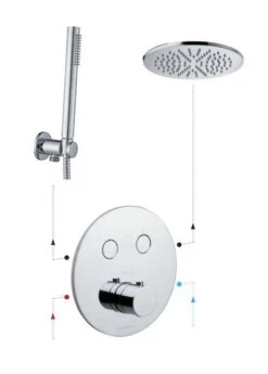 Paffoni Compact Box - Thermostatische Inbouwkraan, Voor 2 Uitgangen, Geborsteld Goud CPT018HGSP -Thuis-Badkamer c4affff3b07c4848e9834feb