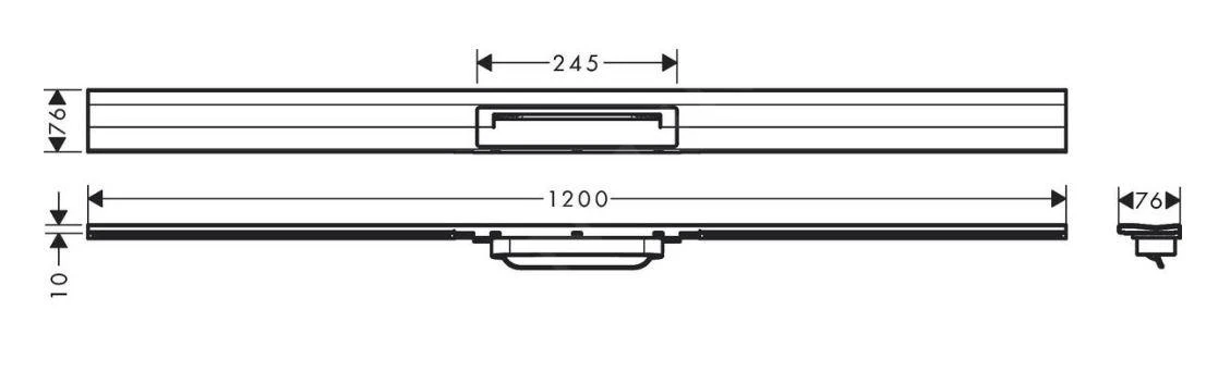 Hansgrohe RainDrain Flex - Douchegoot Met Rvs Rooster 1200, Wandmodel, Inkortbaar, Geborsteld Brons 56054140 2 Hansgrohe RainDrain Flex - Douchegoot Met Rvs Rooster 1200, Wandmodel, Inkortbaar, Geborsteld Brons 56054140 - Afbeelding 2