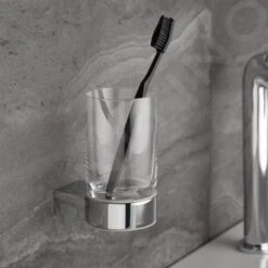 Keuco Plan - Beker Voor Tandenborstels En Tandpasta Met Houder, Glas/chroom 14950019000 -Thuis-Badkamer cc2a19ad0d993f447bb42b27