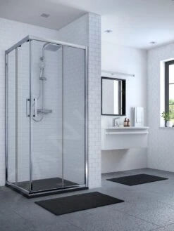 Ideal Standard Connect 2 - Schuifdeur, 2-delig, 700 Mm, Silver Bright/helder Glas K9257EO -Thuis-Badkamer d34af20aaef0c9c4699b8ea8