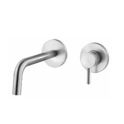 Paffoni Light - Inbouw Wastafelkraan Incl. Inbouwdeel, 2-gats, Rvs LIG104ST70