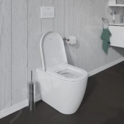 Duravit ME By Starck - Staande Toiletpot, Met HygieneGlaze, Alpine Wit 2169092000 -Thuis-Badkamer daf2f4990a4ea2ceae24ab97