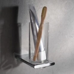 Keuco Edition 400 - Tandenborstelbeker Met Houder, Glas/chroom 11550019000 -Thuis-Badkamer db588c99598c7c14840edb93