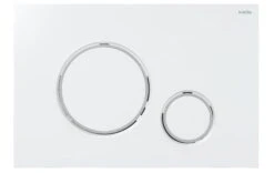 Kielle Genesis - Set Voorwandinstallatie, Toilet Met Toiletbril Softclose En Bedieningspaneel Gemini II, Wit/chroom 30505SS17 -Thuis-Badkamer df92afe5f09142d276a66ced