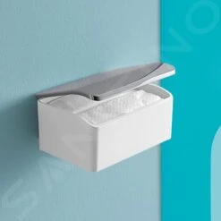 Keuco Elegance - Vochtig Toiletpapeir Houder, Wit/chroom 11667013000 -Thuis-Badkamer e81fbeb220f5282d53ea214d