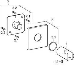 Hansa Houders - Douchehouder, Chroom 44440100 -Thuis-Badkamer e8ab046dd9c68ce75f1657bd