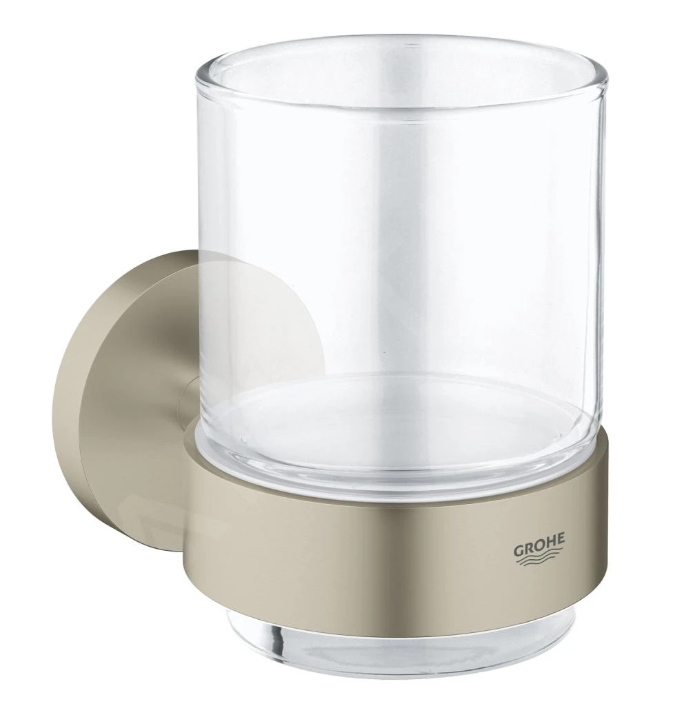 Grohe Essentials - Glas Met Houder, Geborsteld Nikkel 40447EN1