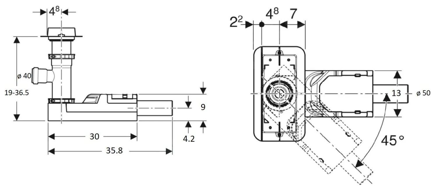 Geberit CleanLine - Ruwbouwset Douchegoot, Inbouwhoogte Vanaf 180 Mm, Afvoer 50 Mm 154.159.00.1 2 Geberit CleanLine - Ruwbouwset Douchegoot, Inbouwhoogte Vanaf 180 Mm, Afvoer 50 Mm 154.159.00.1 - Afbeelding 2
