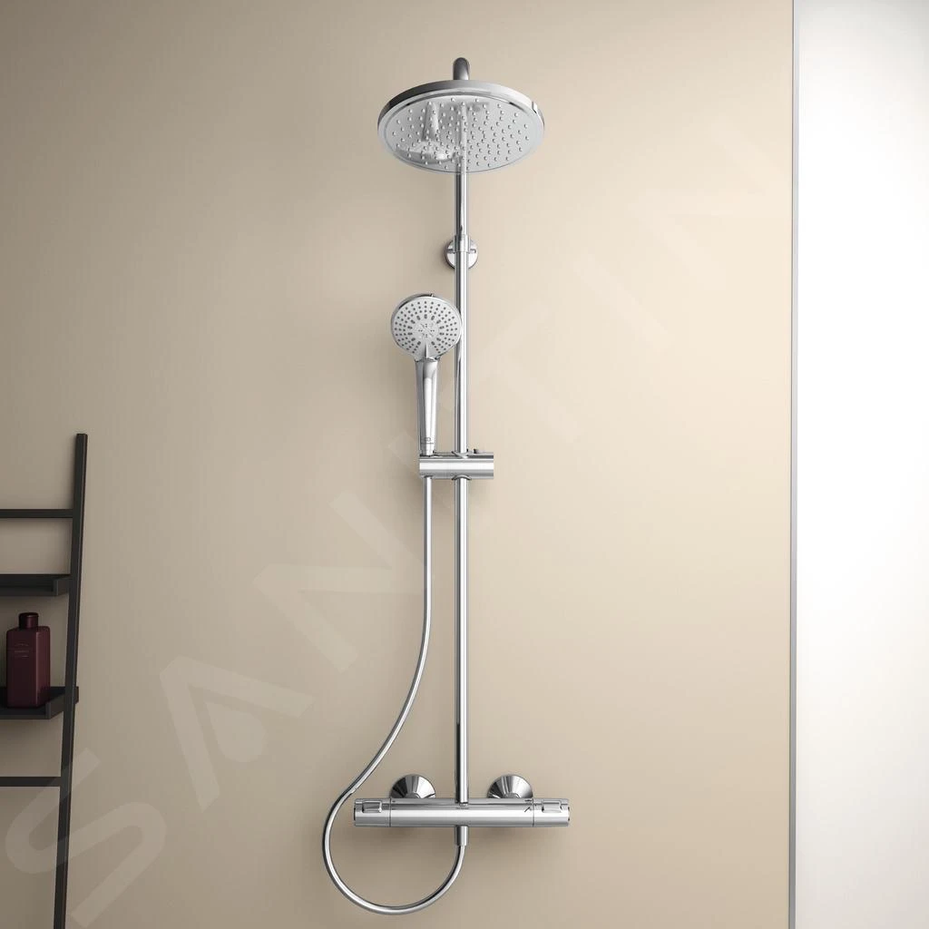 Ideal Standard CeraTherm - T25 Doucheset Met Thermostaat 200 Mm, 3 Stralen, Chroom A7208AA 6 Ideal Standard CeraTherm - T25 Doucheset Met Thermostaat 200 Mm, 3 Stralen, Chroom A7208AA - Afbeelding 6