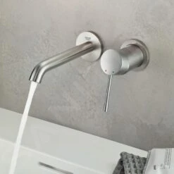 Grohe Essence - 2-gats Wastafelkraan M, Supersteel 19408DC1 -Thuis-Badkamer f276ac3f672b28a644bb3a5f