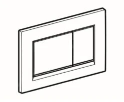 Geberit Sigma30 - Bedieningsplaat, Dual Flush Spoeling, Glanzend Zwart/mat Zwart Streepje 115.883.DW.1 -Thuis-Badkamer f410462eac56011b2ff89ac0
