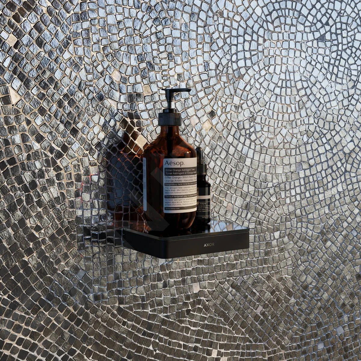 Axor Universal - Planchet, Lengte 150 Mm, Mat Zwart 42840670 3 Axor Universal - Planchet, Lengte 150 Mm, Mat Zwart 42840670 - Afbeelding 3