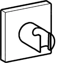 Hansa Houders - Douchehouder, Chroom 44440100 -Thuis-Badkamer fce17b697ac19a43d6d3ceec